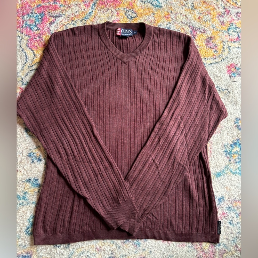Chaps Knit Sweater Large